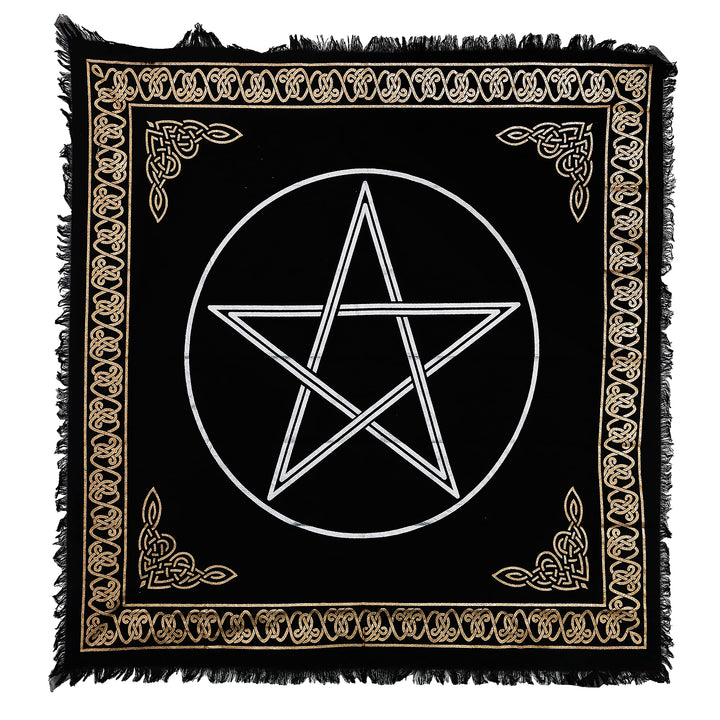Altar Cloth Pentagram Witchcraft Alter Tarot Spread Wiccan Square Spiritual 36 by 36 Sacred