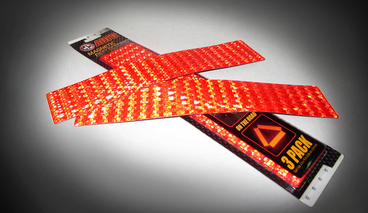 Magnetic Reflector (3-Pack). Install The Magnet to Any Metal on The Front, Side or Rear of Your Vehicle