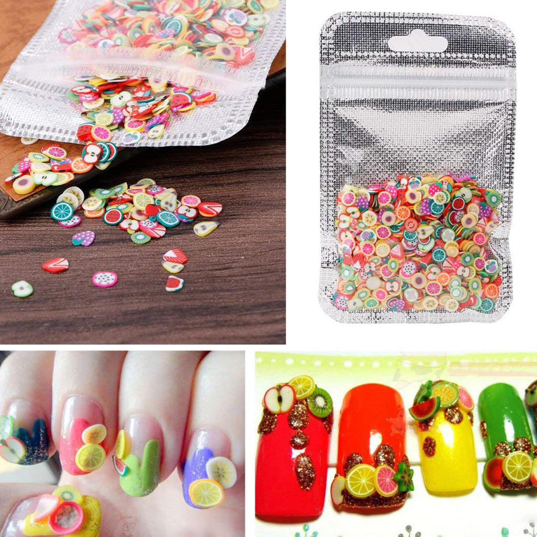 Tiny Fruit Slime Charms Cute Set, 10000pcs Charms for Slime Assorted Fruits Apple Banana Strawberry Blueberry Watermelon Melon and More for Craft Making, Ornament Nail Art DIY Crafts