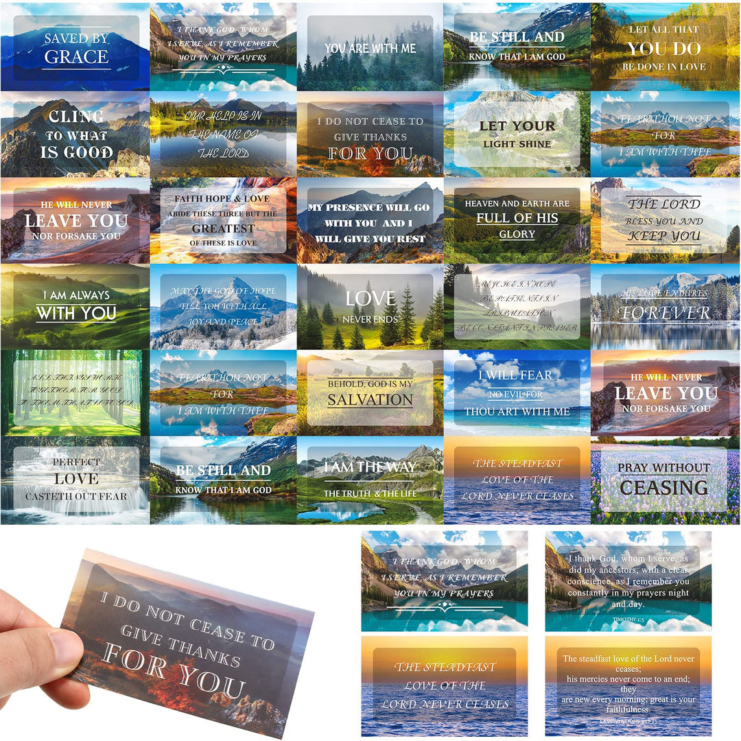 120 Pcs Bible Verse Cards with Full Scripture Prayer Cards Assorted Mini Inspirational Scripture Cards Christian Inspirational Quote Cards Encouragement Cards for Men Women Motivational Cards