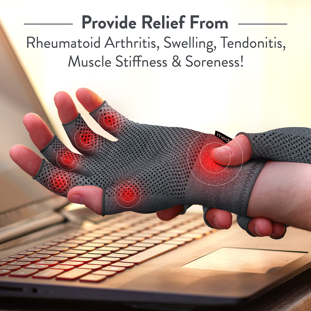 Medipaq Arthritis Gloves (Medium) - Compression Gloves 