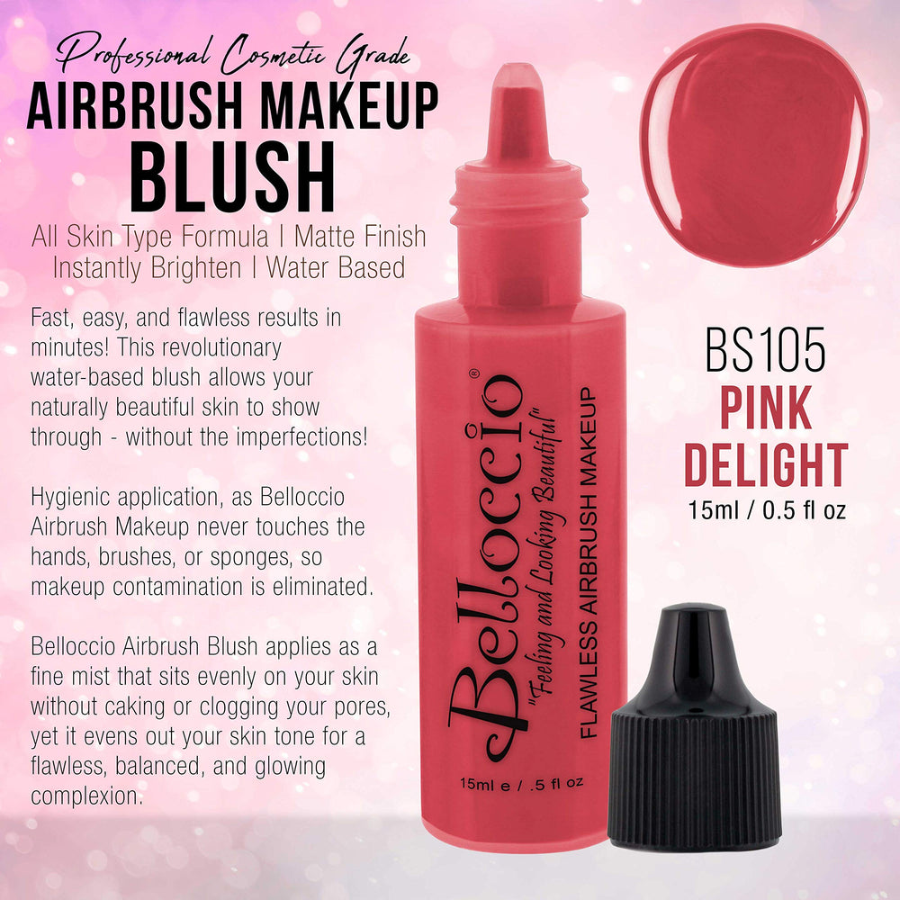 Half Ounce Bottle of Pink Delight Blush 's Professional Flawless Airbrush Makeup Blush