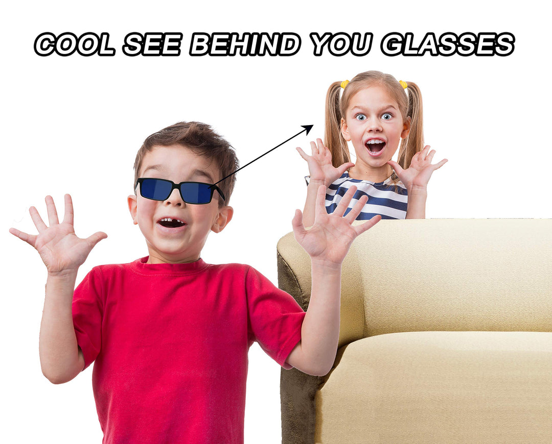 Spy Glasses Rear View Mirror Vision See Behind You Sunglasses for Kids - Pack of 2 Rearview Spy Sunglasses