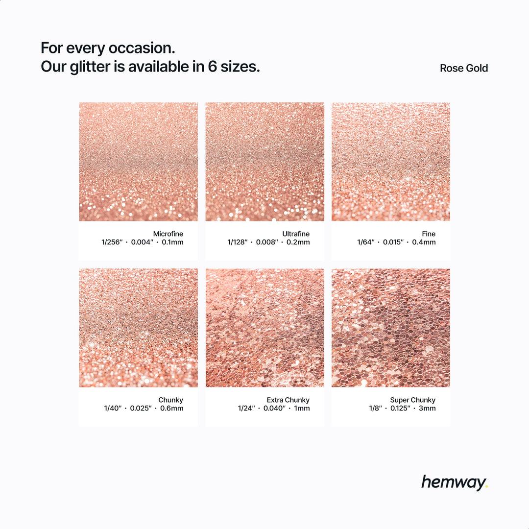 Rose Gold: Chunky Premium Multi Purpose Glitter 1/40 0.025 0.6Mm 625 Microns Dust/Powder 100G/3.5Oz For Crafts Cosmetic Wine Glass Face Art Nail Skin Beards Festival (Ros