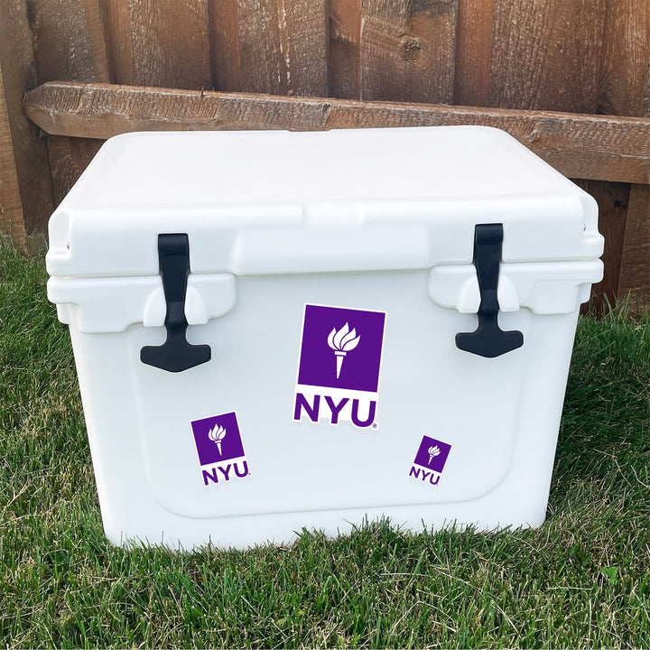 New York University Stickers NYU Violets Vinyl Decals Laptop Water Bottle Car Scrapbook 13.43x10.98 Sheet T3 (Type 3-1)
