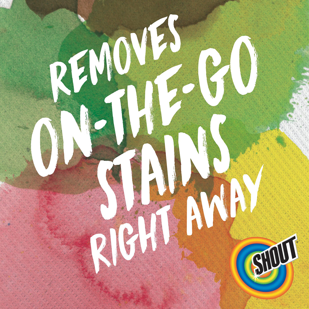Shout Wipes, Wipe and Go Instant Stain Remover, Laundry