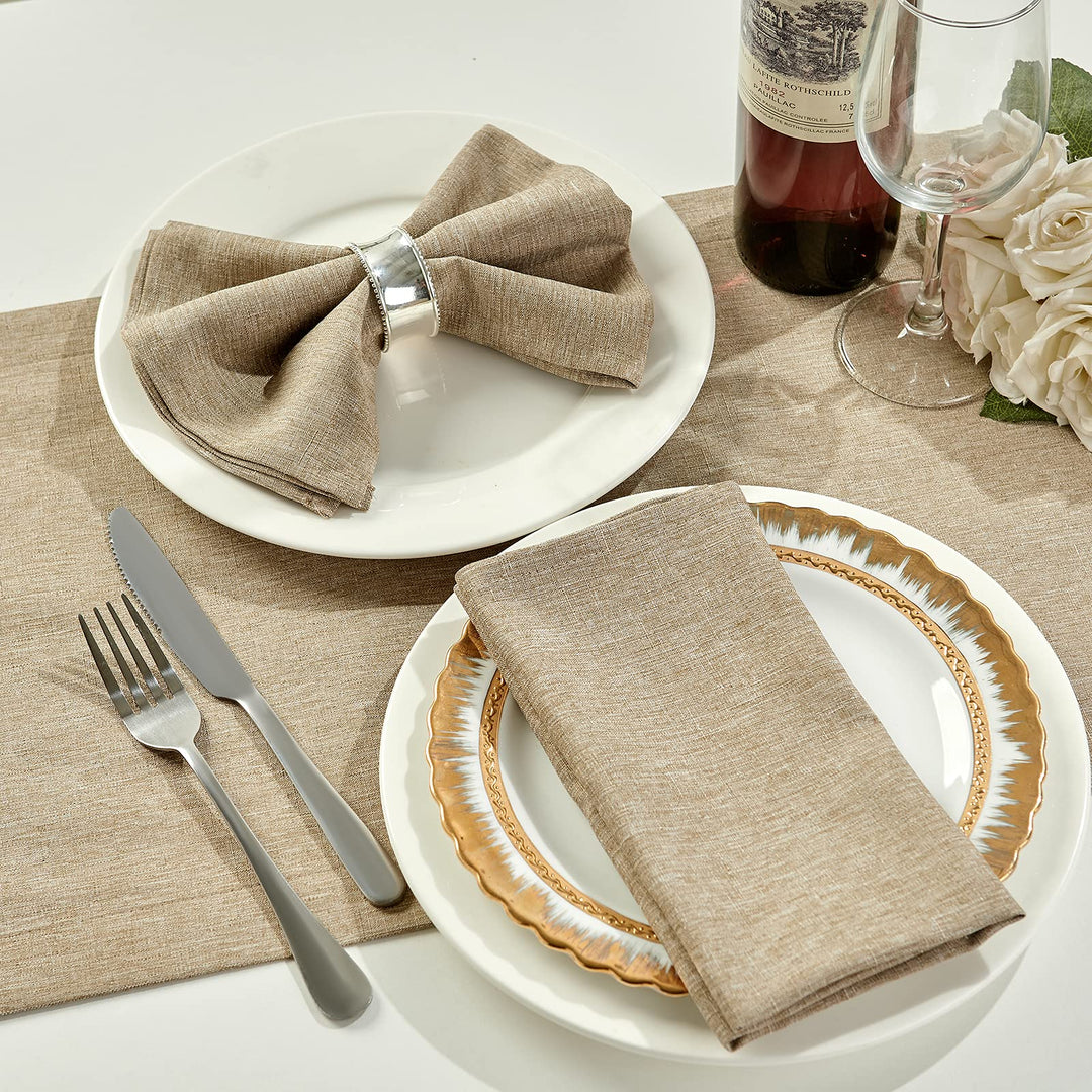 Mebakuk Cloth Napkins Set of 12, Premium 17 x 17 Inch S