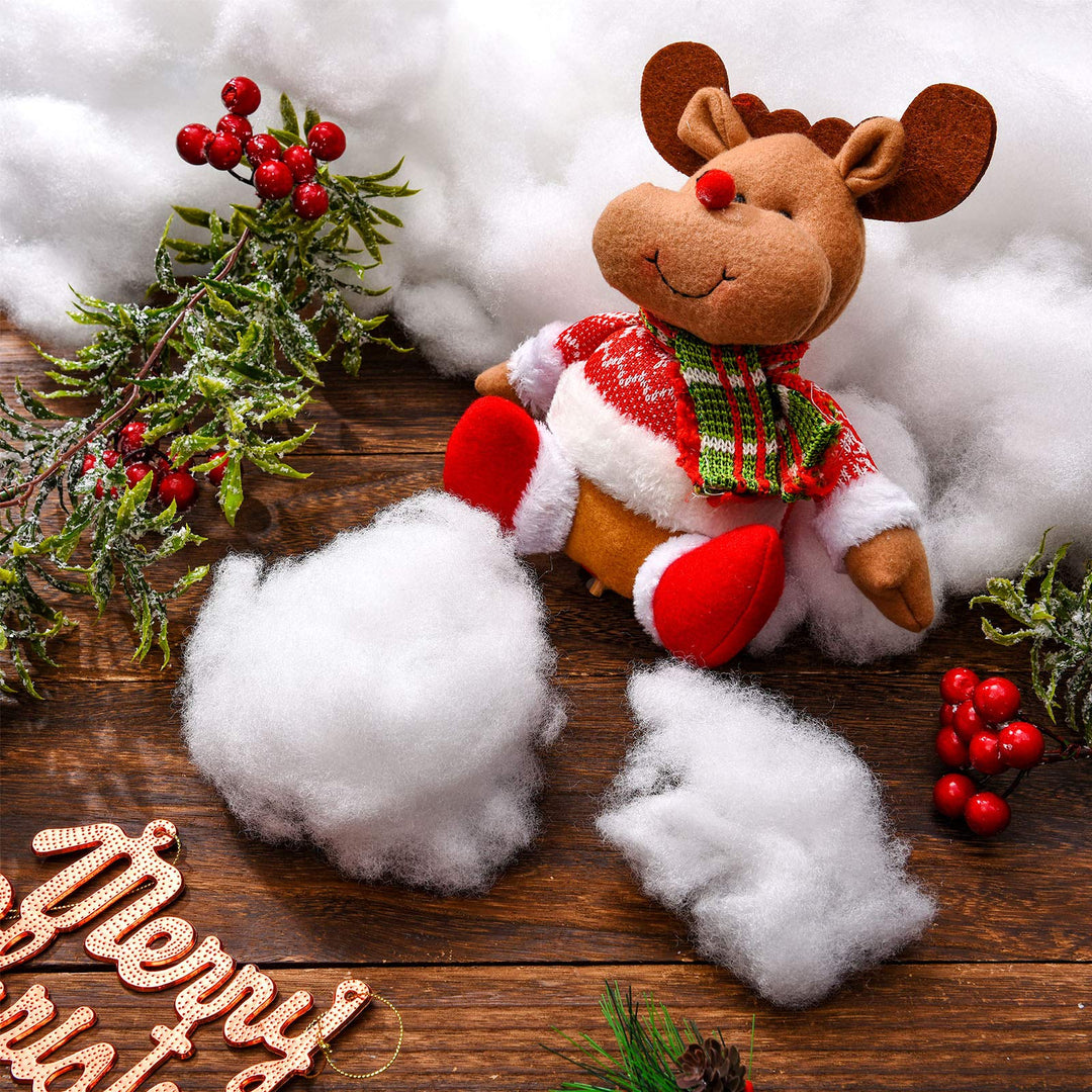 Christmas Fake Snow Mini Small Artificial Snow Indoor Christmas Snow Blanket Winter Fluffy Snow Fiber for Village Mantle Display Christmas Decoration, 2.12 oz