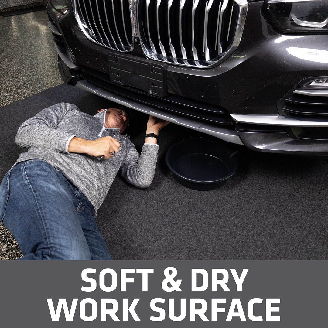 XL Oil Spill Mat (36 Inches x 60 Inches), Absorbent Oil Mat – Reusable/Durable/Waterproof – Oil Pad Contains Liquids, Protects Garage Floor Surface