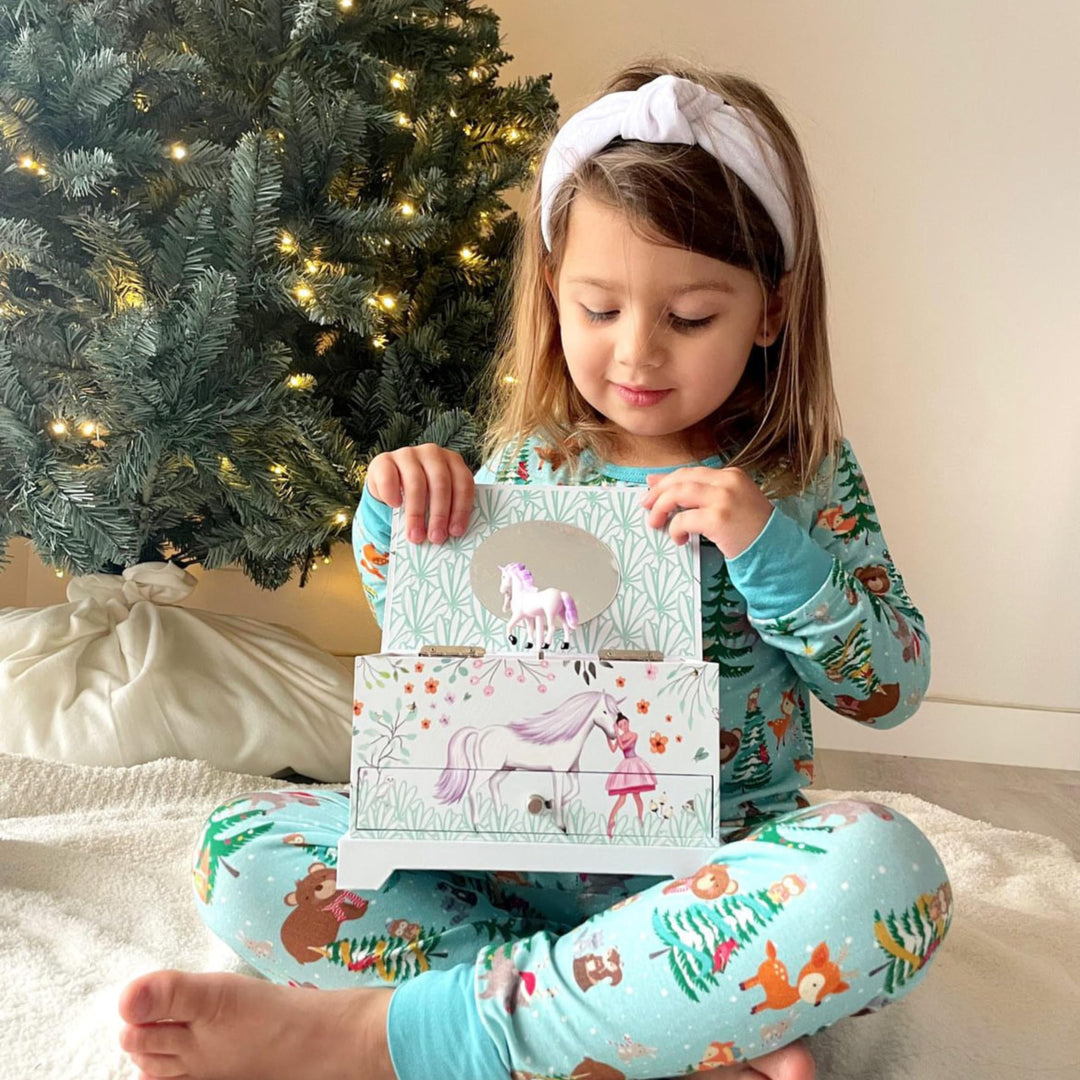 Jewelry Box for Girls &amp; Little Girls Jewelry Box - Unicorn Kids Jewelry Box - Girls Music Box - Musical Girls Jewelry Box Organizer - Music Boxes for Girls