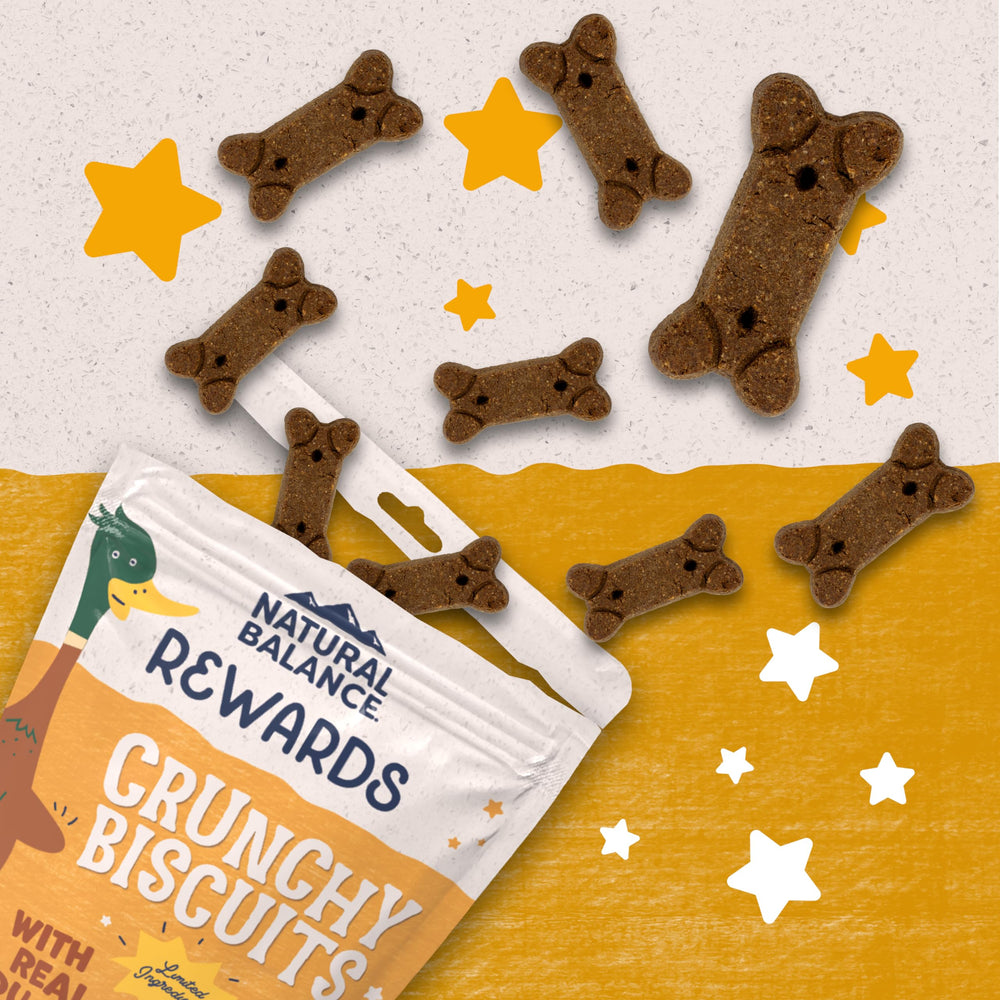 Limited Ingredient Rewards Crunchy Biscuits, Grain-Free Dog Treats for Adult Dogs of All Breeds, Duck Recipe, 28 Ounce (Pack of 1)