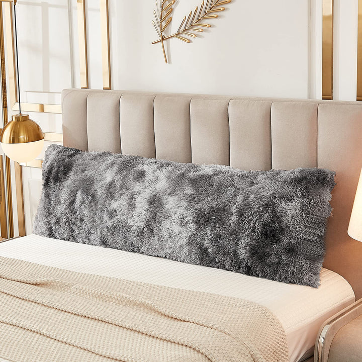 JAUXIO Faux Fur Fluffy Body Pillow Cover Luxury Shaggy 