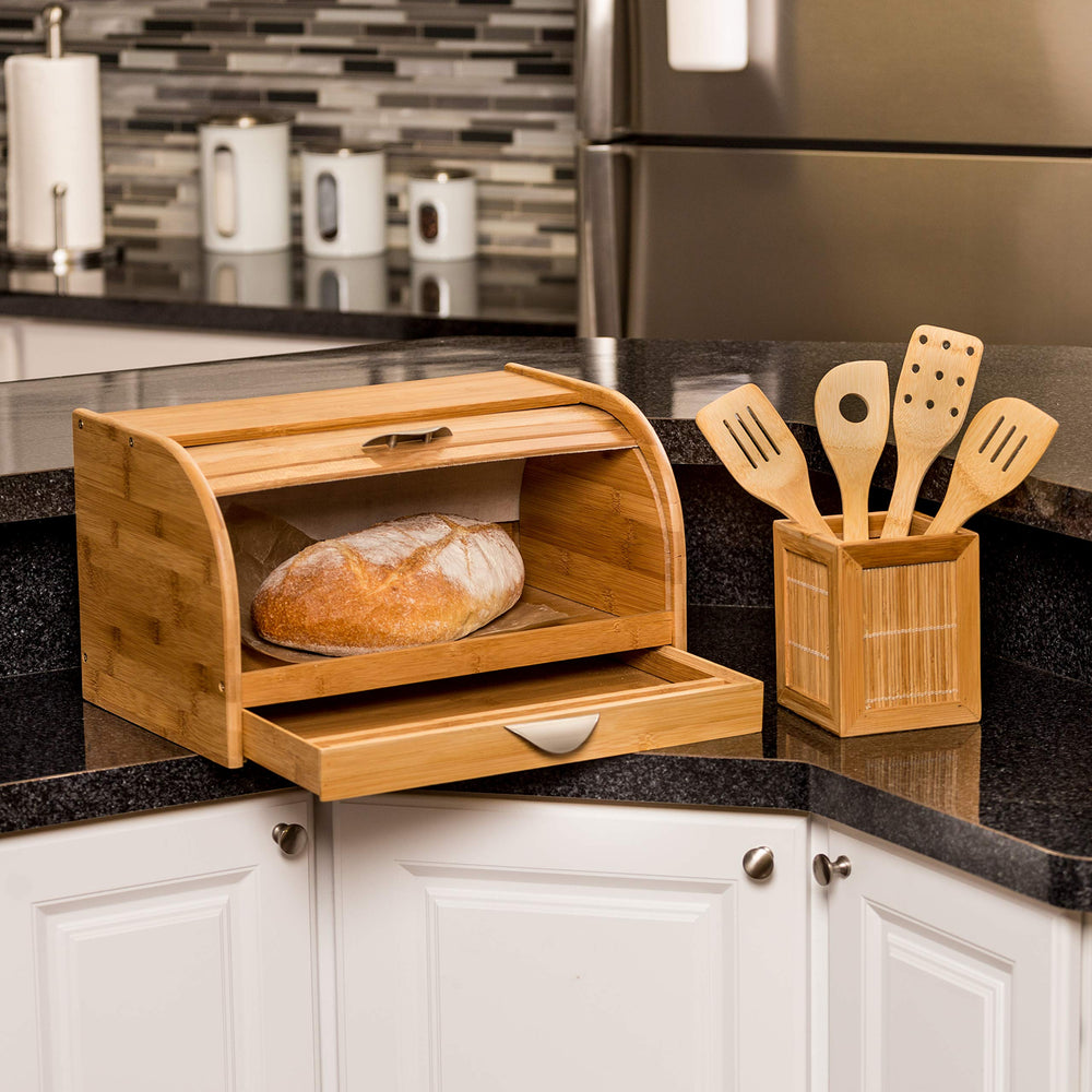 KCH-01081 Bamboo Bread Box, Bamboo