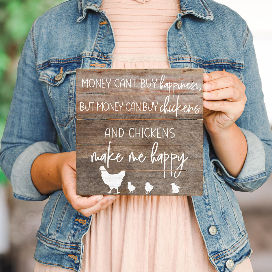 PET14128 Chickens - 8 x 8, Gray