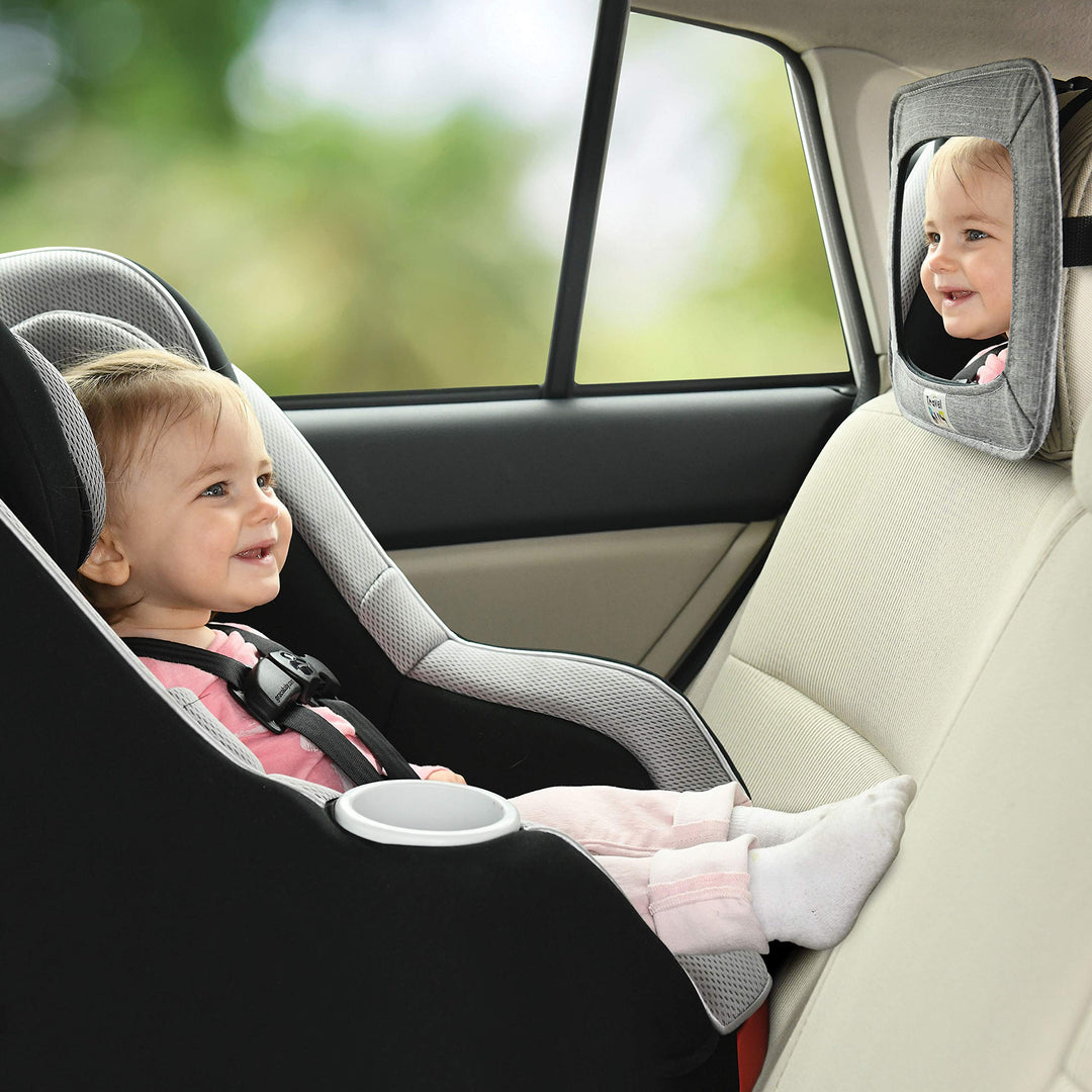 GoldBug Soft Sided Rear & Forward Facing Safety Mirror for Baby & Toddler - Shatter Resistant - Jumbo Baby Car Mirror