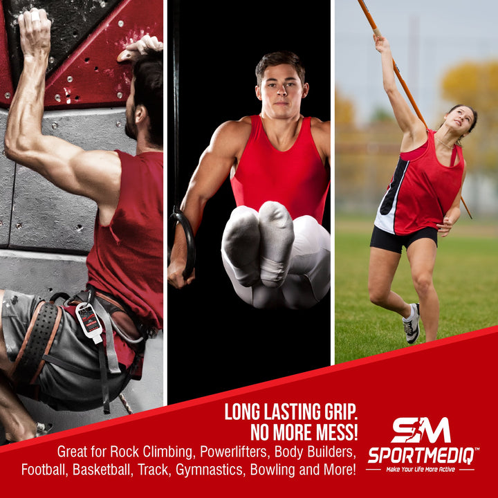 Pro Grade Liquid Chalk – 1 Pack - Mess Free Professional Hand Grip for Gym, Weightlifting, Rock Climbing, Gymnastics, Rock Climbing - Dries in Seconds - 1.69oz Travel Size with Belt Clip