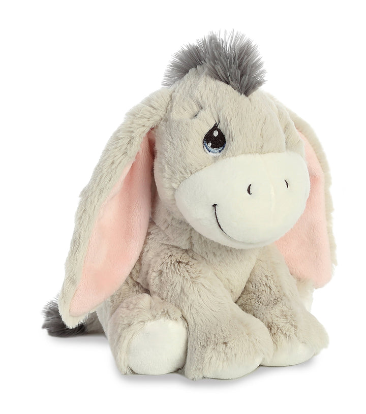 ® Inspirational Precious Moments™ Dusty Donkey Stuffed Animal - Cherished Memories - Enduring Comfort - Gray 8.5 Inches