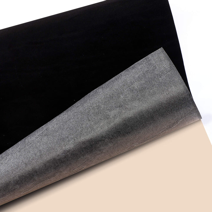 2PCS Self Adhesive Felt Sheets, DIY Felt Adhesive Sheet for Art &amp; Crafts, Peel and Stick Felt for Drawer/Jewelry Box Felt Liner, Solid Color Felt Wallpaper (14.6 x 39.4, Black)