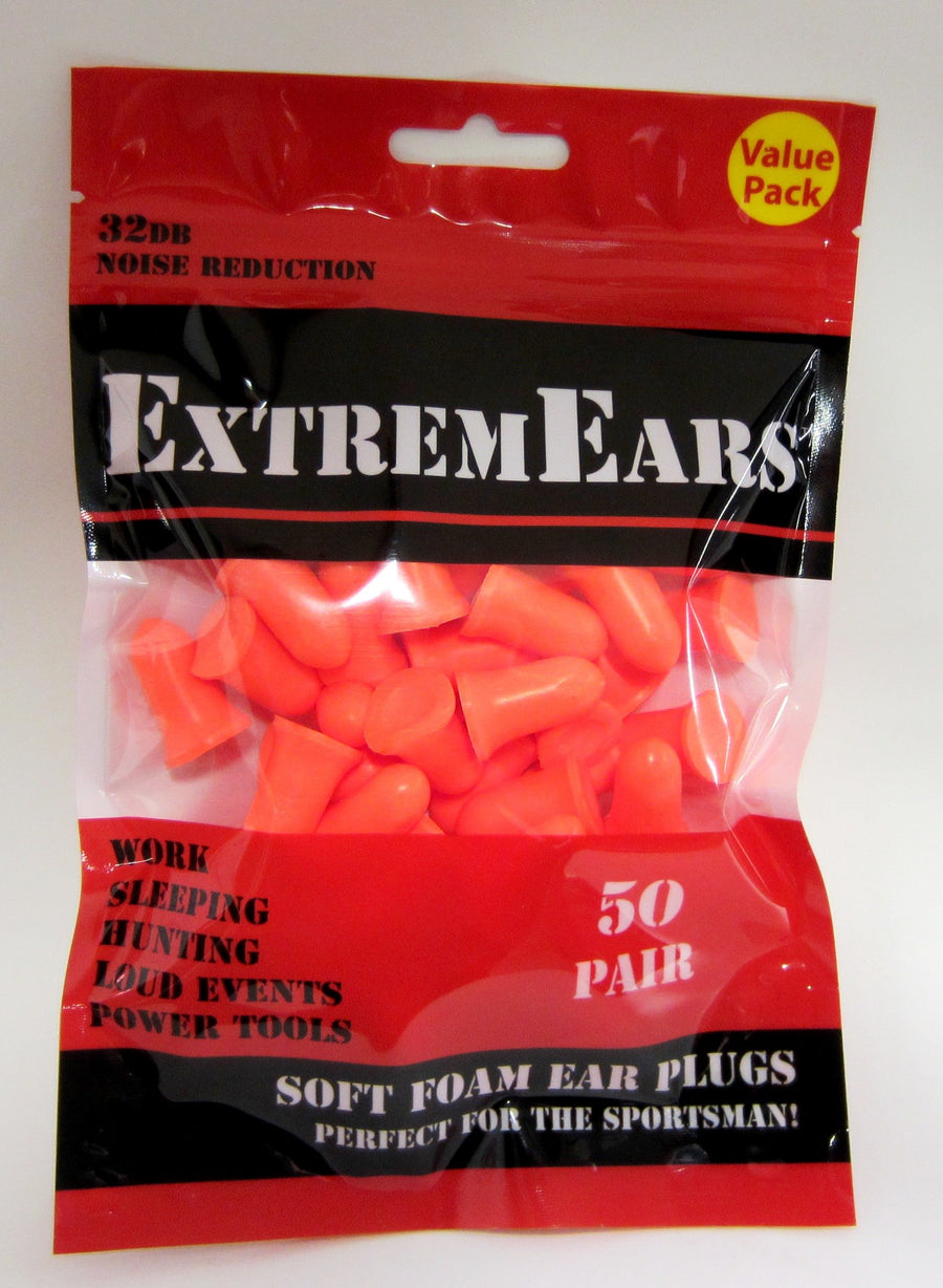 ExtremEars Superior Foam Earplugs 50 pair
