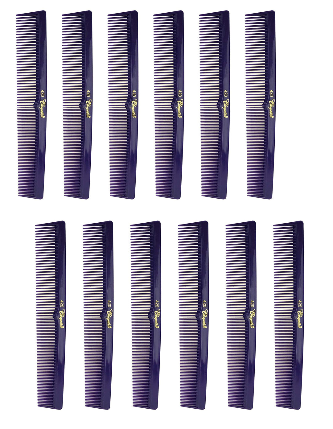 7 Inch Hair Cutting Combs. Barbers &amp; Hairstylist Combs. Purple 1 DZ.