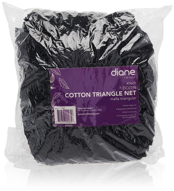 Cotton Triangle Net, Black, 12-count