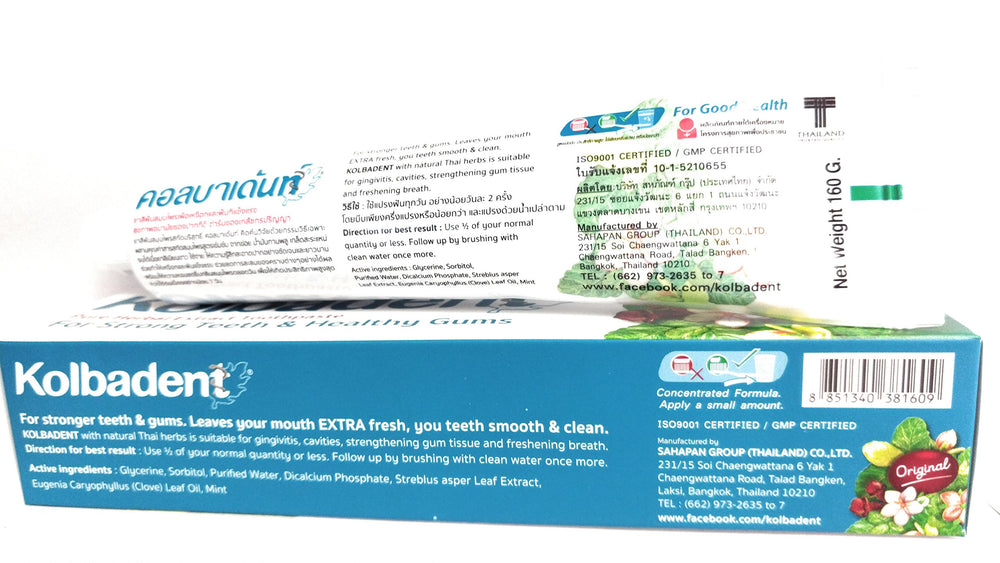 Kolbadent Herbal Toothpaste for bad breath and healthy 