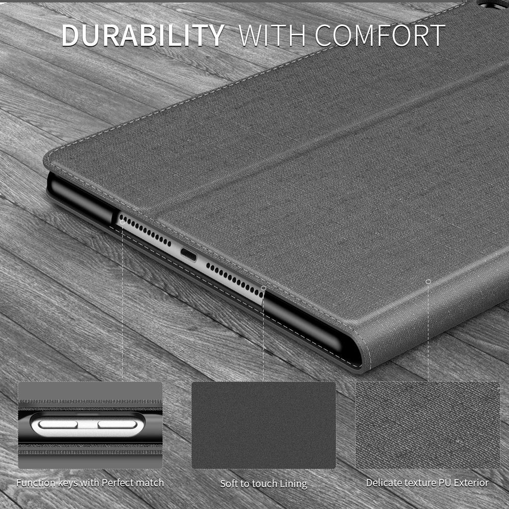 iPad 9.7 2018/2017, iPad Air 2, iPad Air Case, Multiple Angle Stand Cover Compatible with iPad 5th/6th Generation 9.7 inch (Auto Wake/Sleep), Gray