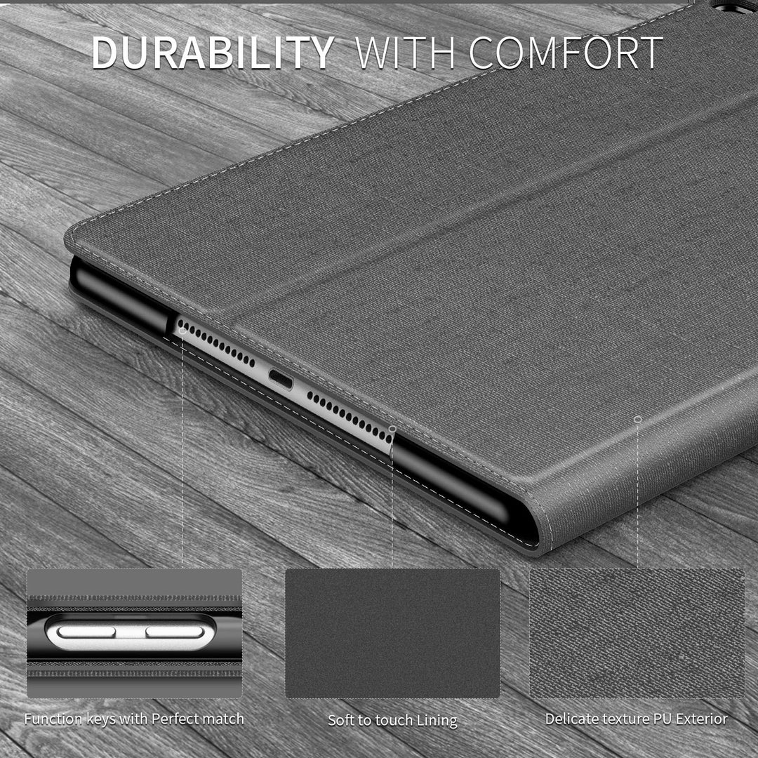 iPad 9.7 2018/2017, iPad Air 2, iPad Air Case, Multiple Angle Stand Cover Compatible with iPad 5th/6th Generation 9.7 inch (Auto Wake/Sleep), Gray