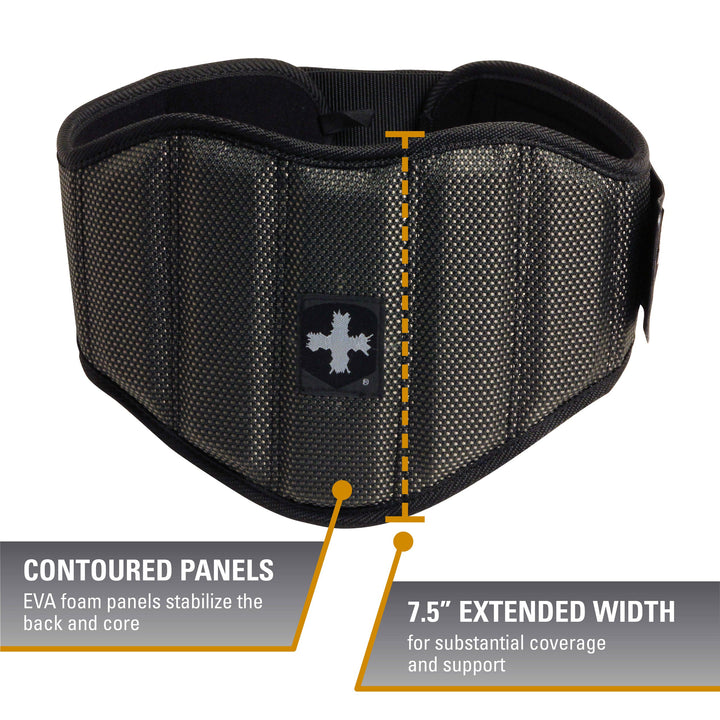 Men&#39;s Firm Fit 7.5-Inch Contoured Weightlifting Belt, Medium , Black
