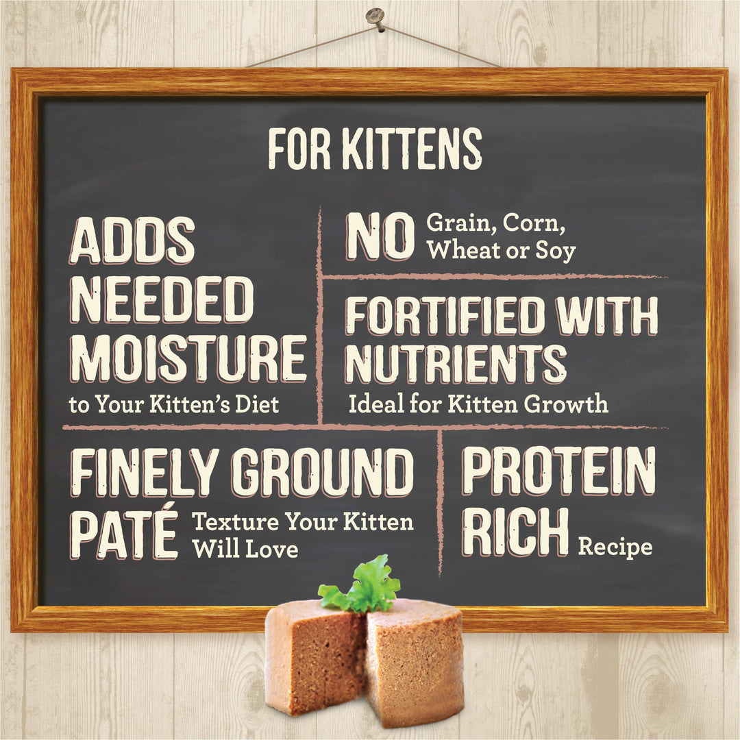 Purrfect Bistro Grain Free Premium Soft Canned Pate Chicken Wet Cat Food, Kitten Dinner Recipe - 5.5 OZ Can (Pack of 24)