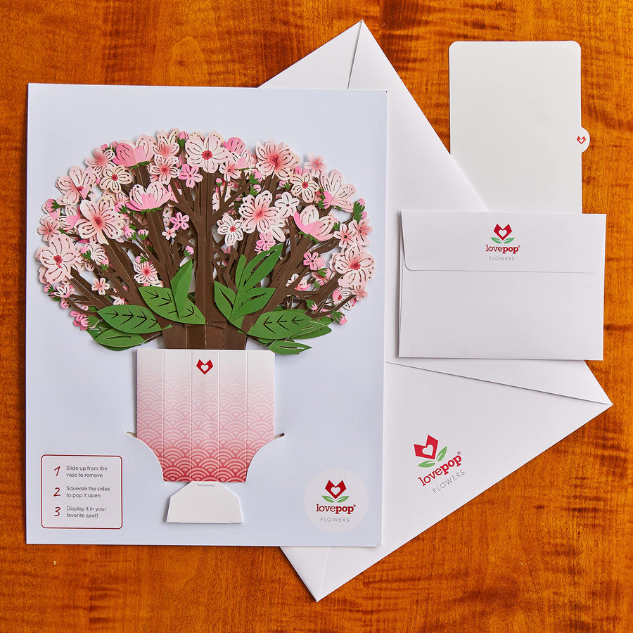 Everyday Pop-Up Card for Her and Him - 3D Pop-Up Bouquet Greeting Cards for Men, Women - Butterfly - 10.25 x 7.5 Floral Bouquet - Blank Note Card & Envelope Included