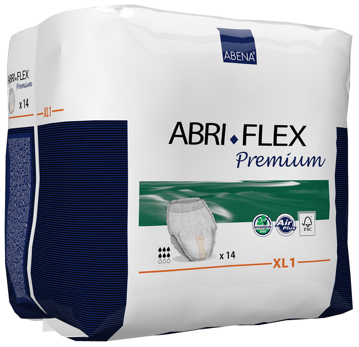 Abena Abri-Flex Premium Protective Underwear, Level 1, (Extra Small To XX-Large Sizes) Extra Large, 14 Count