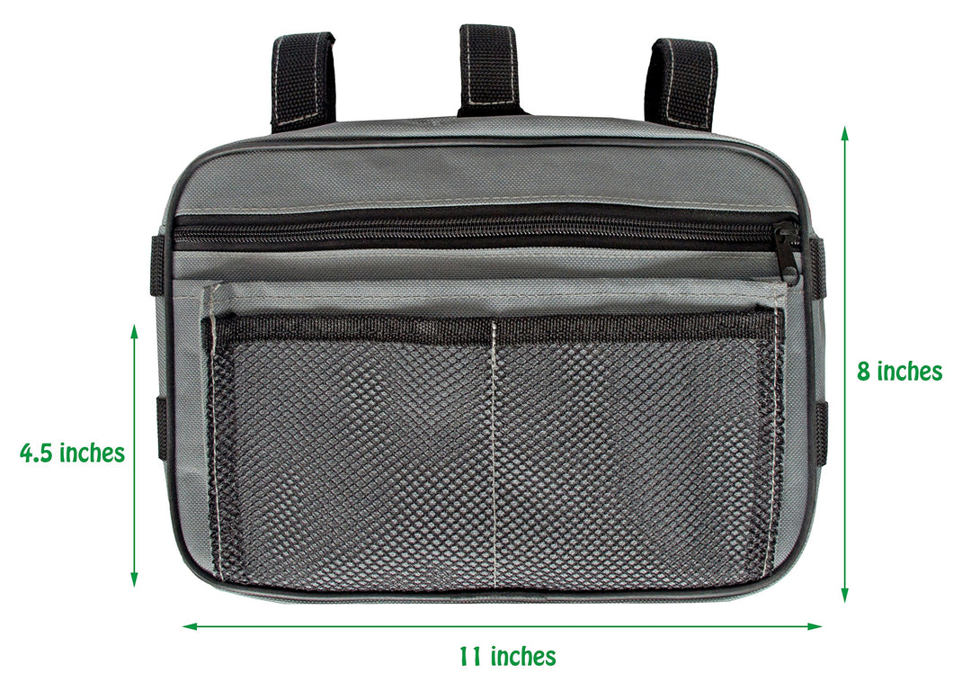 Passenger Grab Handles Storage Bag Fits for 1965-2017 Jeep Wrangler JK TJ YJ CJ MINGLI &amp; 2020 Jeep Gladiator JT, Multi-purpose Storage Pouch Organizer, Mesh Polyester Dash Tools Bag (Grey)