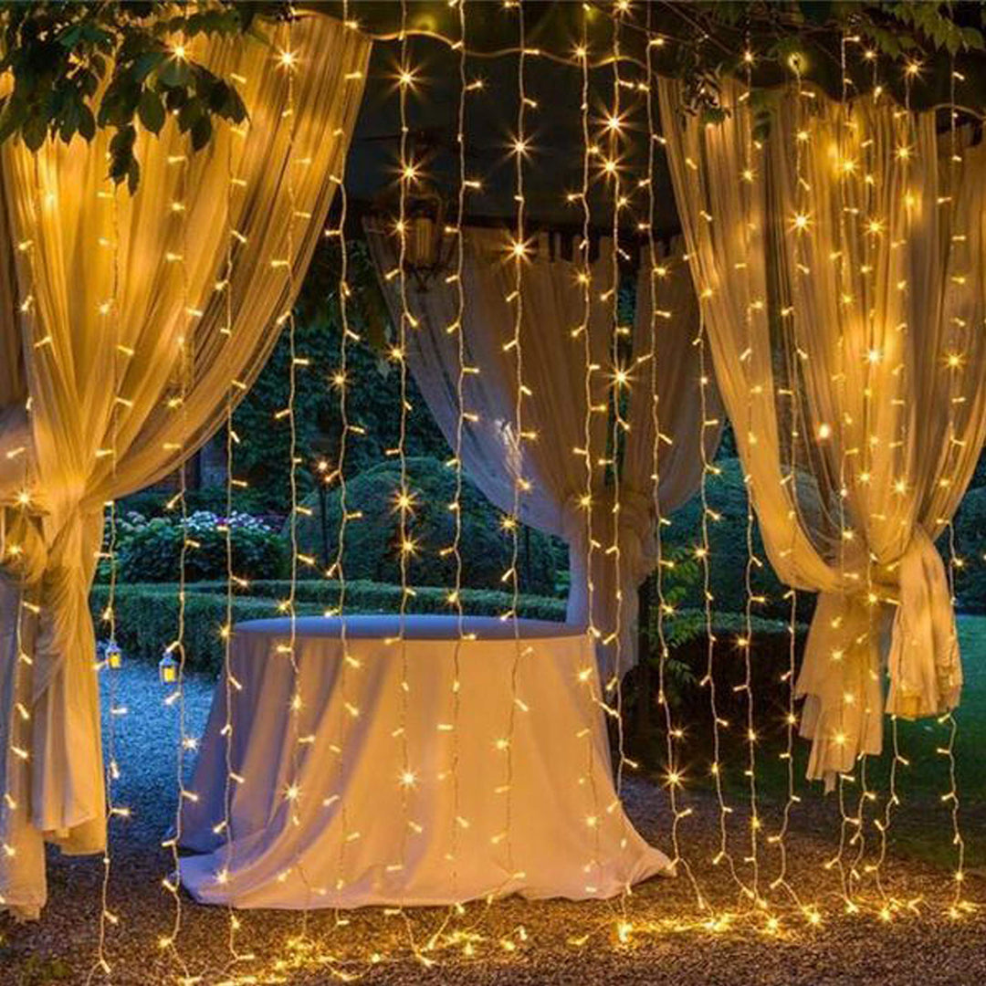 Magictec 300 LED Curtain String Light, 8 Lighting Modes