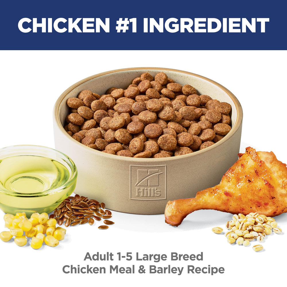 Science Diet Large Breed, Adult 1-5, Large Breed Premium Nutrition, Dry Dog Food, Chicken & Barley, 15 lb Bag