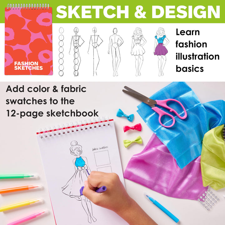 Designed by You Fashion Studio: DIY Fashion Designer Kit for Girls, Craft Kit for Teens, Gifts for Girls Ages 9-12+