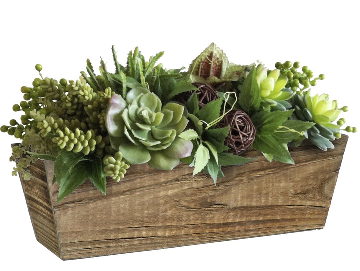 Wood Window Box Planter - Buffalo Brown