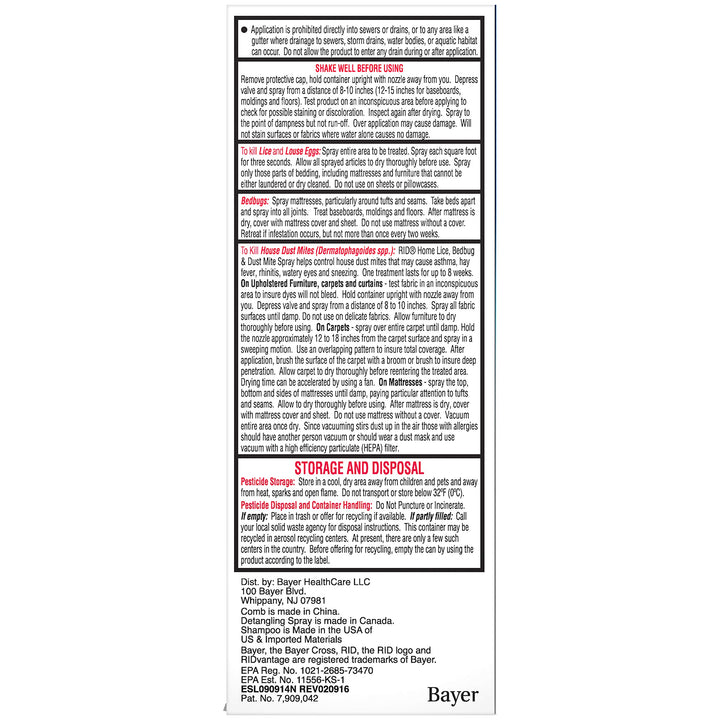 RID Complete Lice Elimination 3 Item Kit