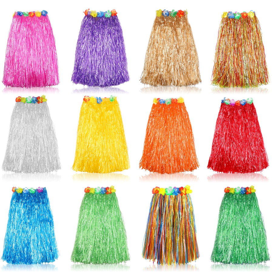 Hajoyful Grass Skirt Hawaiian Luau Hula Skirts Party De
