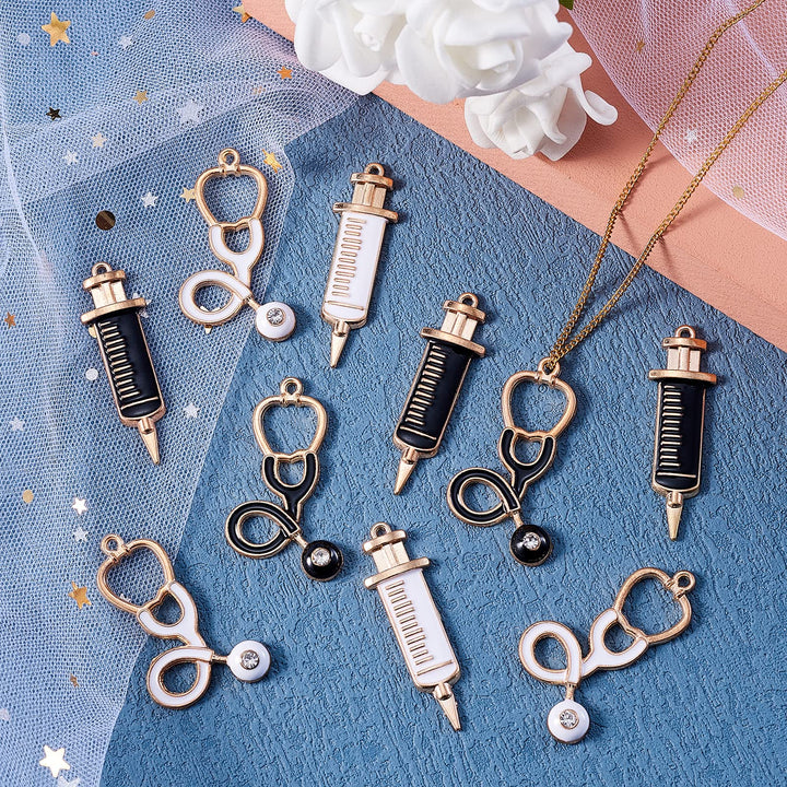 LiQunSweet 20 Pcs 4 Style Black White Injection Syringe