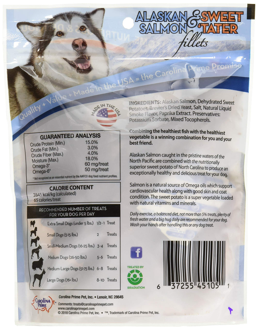 45106 Salmon And Sweet Tater Fillets Treat For Dogs ( 1 Pouch), One Size , 12 Ounce (Pack of 1)