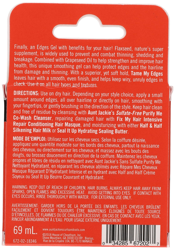 Aunt Jackie&#39;s Flaxseed Tame My Edge Smoothing Gel 2.5 oz. by Aunt Jackie&#39;s