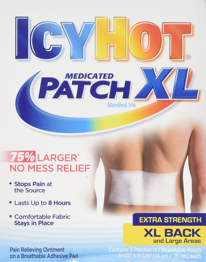 Icy Hot XL Medicated Patches 3 Patches