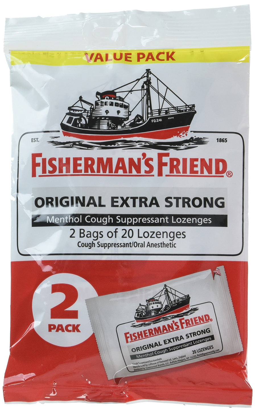 Unbranded Fishermans Friend Original Extra Strong Cough