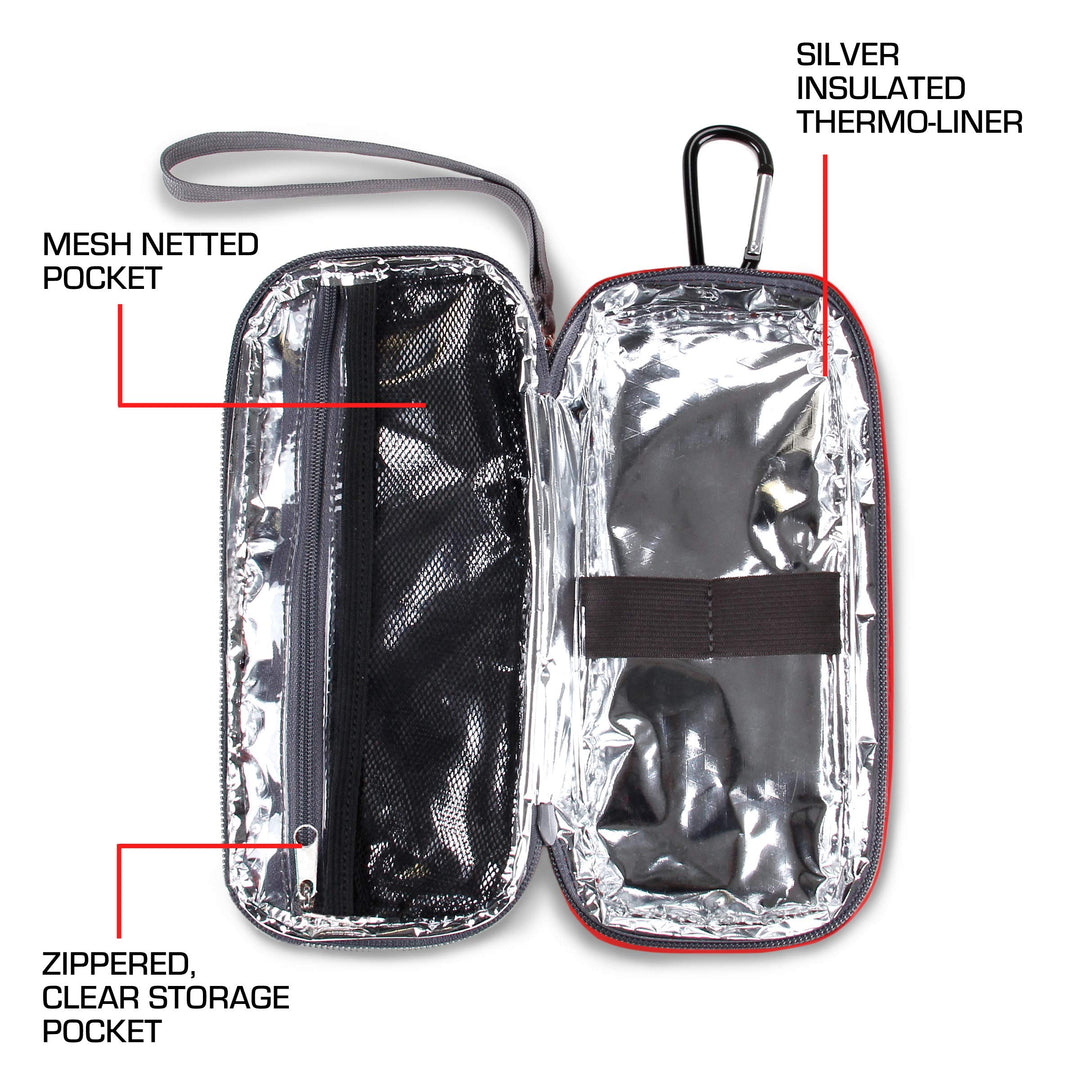USA GEAR Diabetic Bag - Insulin Cooler Travel Case with Insulated Interior Compatible with Insulin Pen Needles, Glucose Gel Packs, Lancet Device Kit, &amp; More Diabetic Supplies (Ice Packs Not Included)