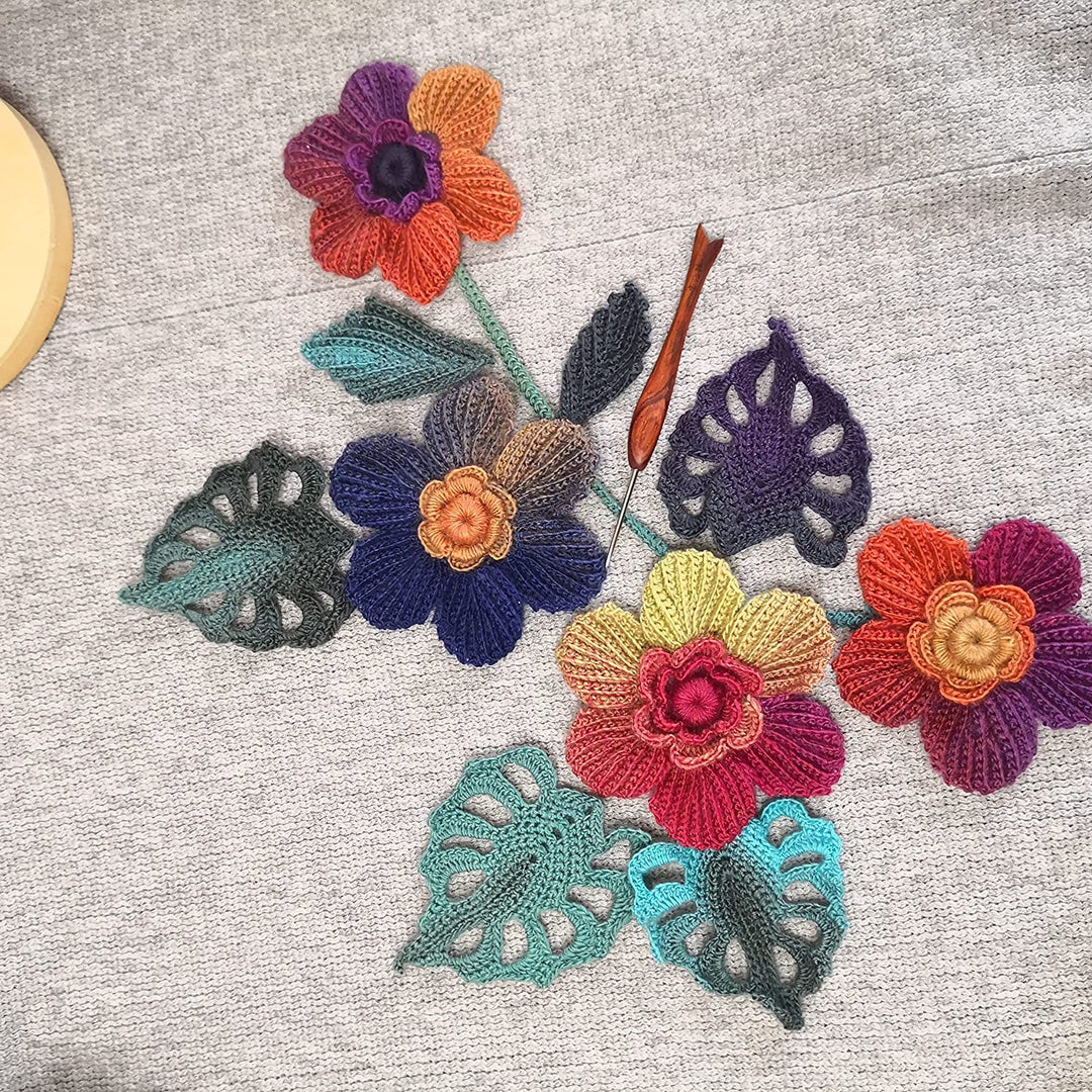 Wool Yarn for Knitting 550yd 0.22Ib Cachemire Multicolor Rainbow Yarn (Gradient Blue)