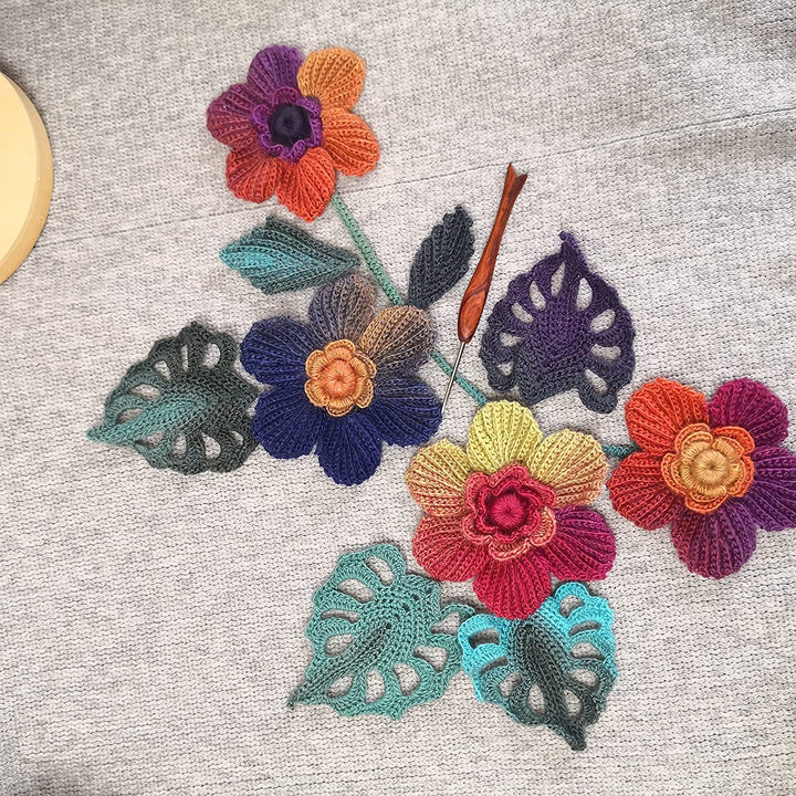 Wool Yarn for Knitting 550yd 0.22Ib Cachemire Multicolor Rainbow Yarn (Gradient Blue)