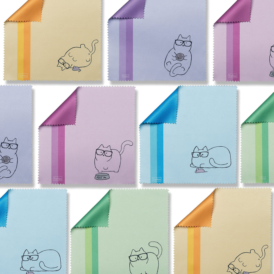 10 Pack Designer Microfiber Cleaning Cloth Cute Multico