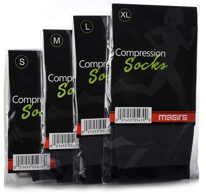 Masirs Ankle Compression Socks - A Toeless foot Sleeve, Splint for Women Neuropathy, Ankle Swelling Relief, Heel Pain.