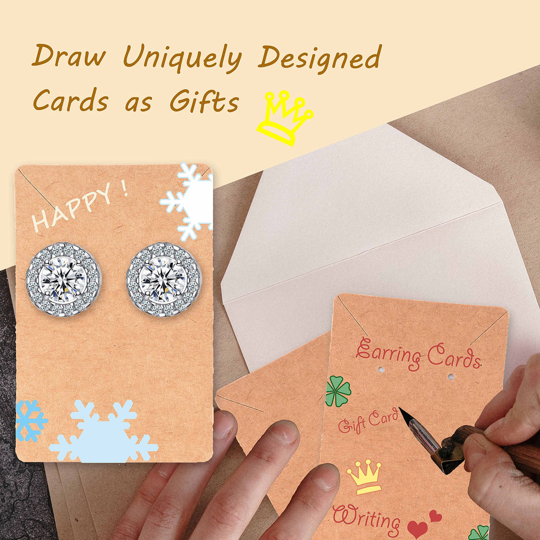 Earring Cards for Selling Including 120 Pcs Earring Hol